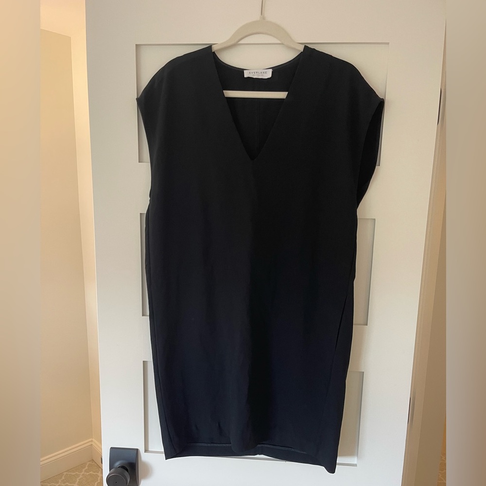 Everlane Black Sz Sm Cocoon Dress Japanese Go Weave